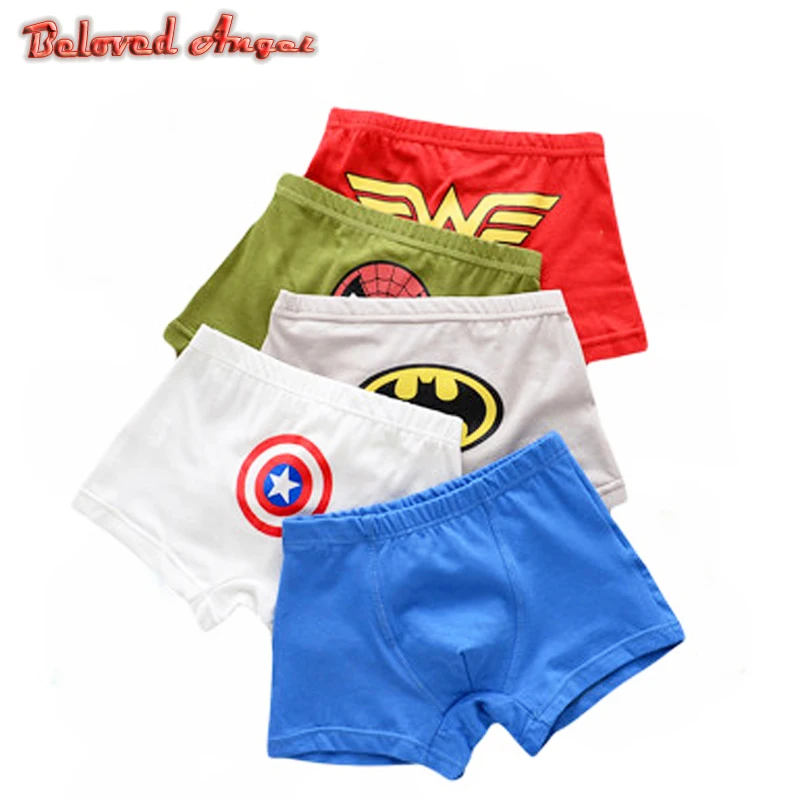 5pcs/lot Children Underwear Cartoon Boys Panties Cotton Boxer Children Briefs For Boy Shorts Baby Panties Kids Underwear 2-13 T