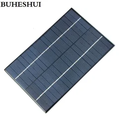 BUHESHUI 4.2W 18V  12V Polycrystalline Solar Cells Solar Panels Solar Module For Charging 12V Battery  System 200*130MM