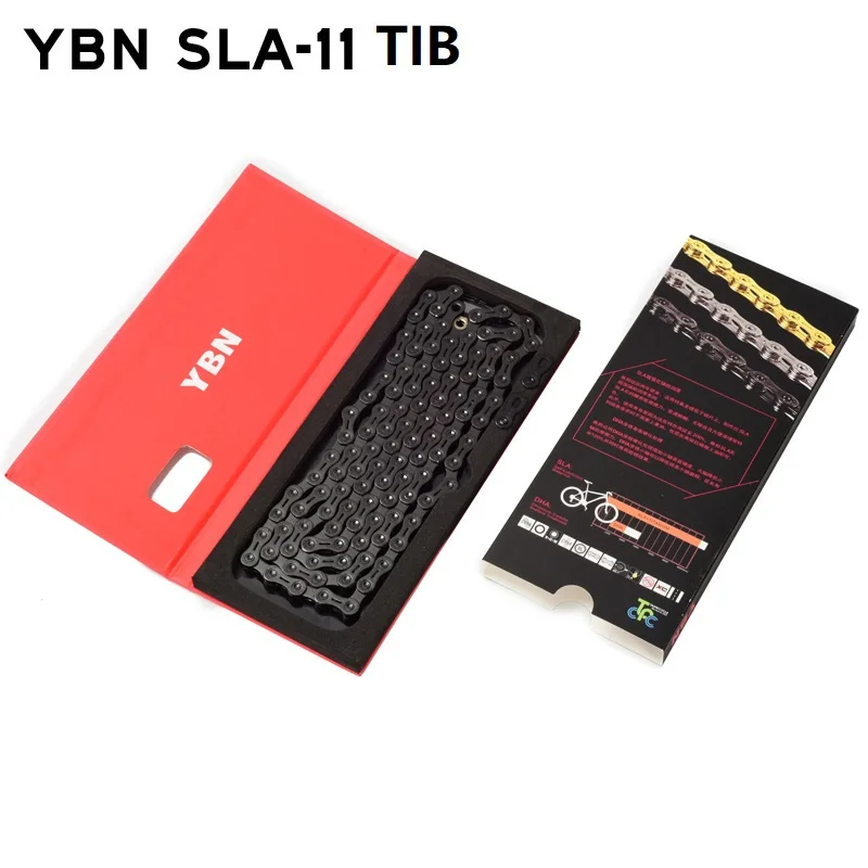 

YBN 11S MTB Road Bike Chain 11 Speed Black Diamond Hollow 22s 33S Chains for Shimano SRAM Campanolo System Bike Parts