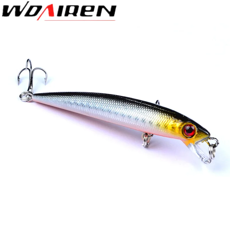 1Pcs Minnow Fishing Lure 9cm 6g  Crankbait Wobblers 3D Eyes Artificial Hard Bait Trout Pike Iscas Carp Pesca Fishing Tackle