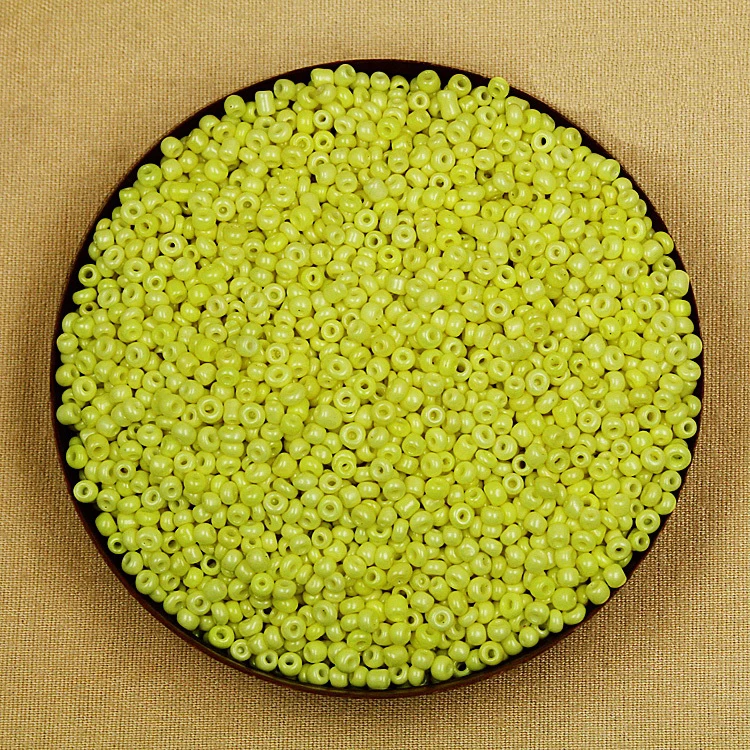 

Factory Frice 80g/lot Neon Colour Yellow 3mm Glass Seed Loose Spacer Beads for Jewelry Making & DIY Craft