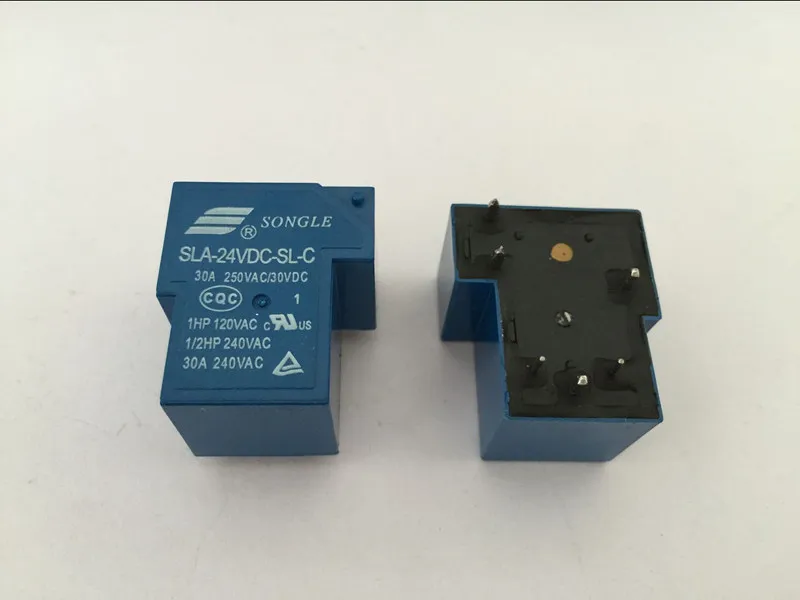 5 шт. реле катушки T90 24VDC 30A 250VAC 30VDC 6 pin 1NO 1NC SLA-24VDC-SL-C PCB Type