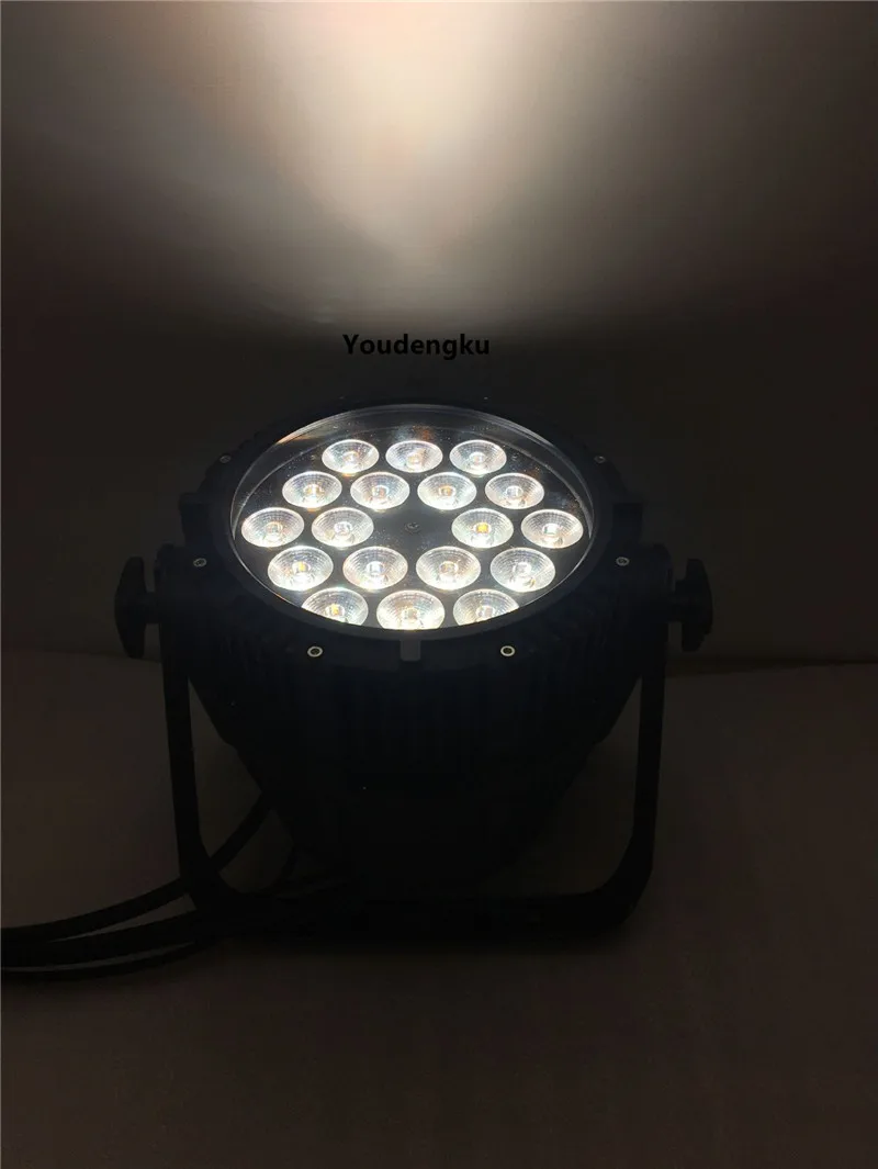 8 pieces waterproof 18x10w led par light 4 in 1 rgbw silent led par outdoor led par 64