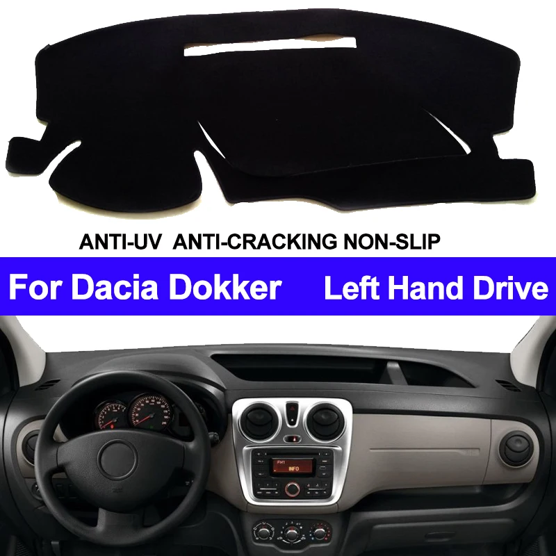 Pokrowiec na deskę rozdzielczą do Dacia Dokker Dashmat Pad Carpet Dash Board Cover Dash Mat Sun Shade Left hand drive Auto Car Protector