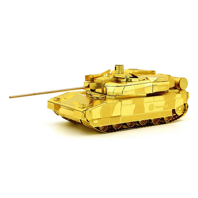 Leclerc MBT tank model DIY laser cutting Jigsaw puzzle model 3D Nano metal Puzzle Toys for adult Gift with free shipping