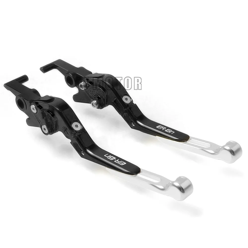 For Kawasaki NINJA ER6N ER-6N ER 6N 6 N Motorcycle Motorbike CNC Aluminum Adjustable Folding Fold Extendable Brake Clutch Levers