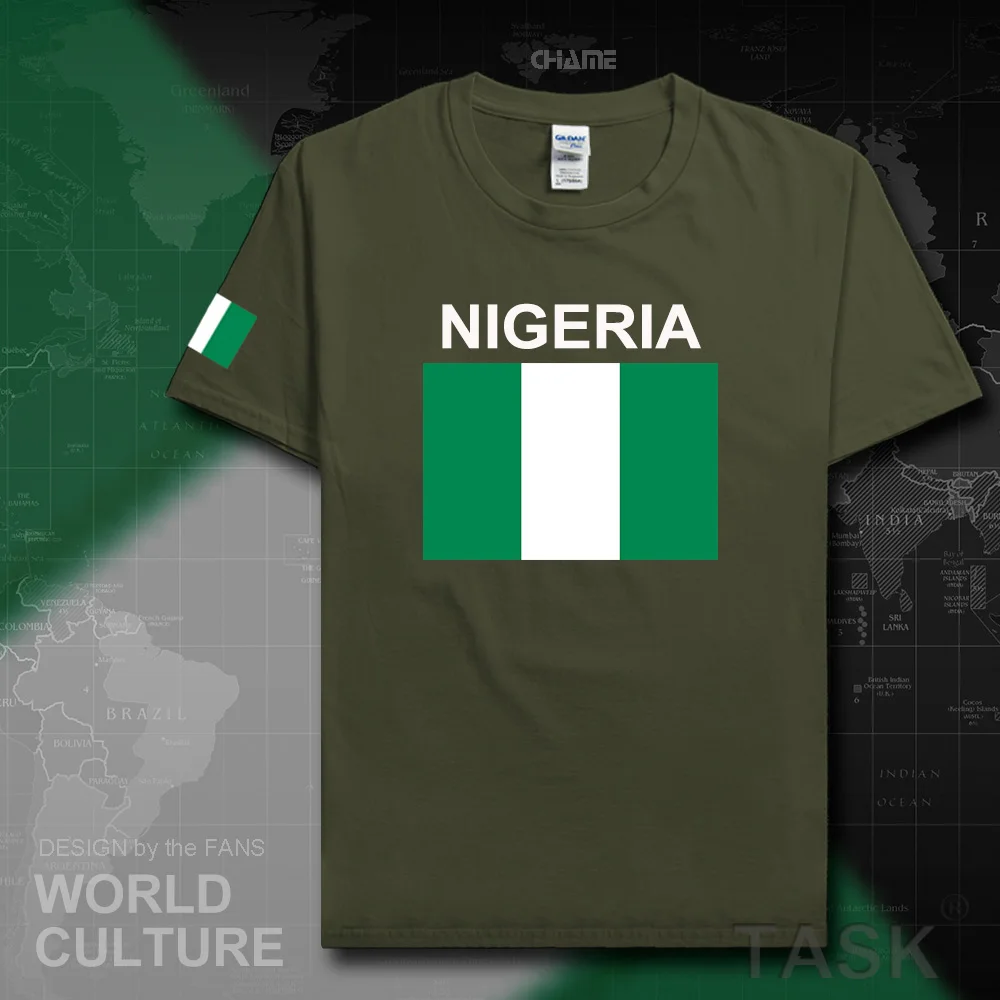 Nigeria Nijeriya men t shirts jerseys nation tshirt sporting Nigerian 100% cotton t-shirt fitness clothing tees country flags NG