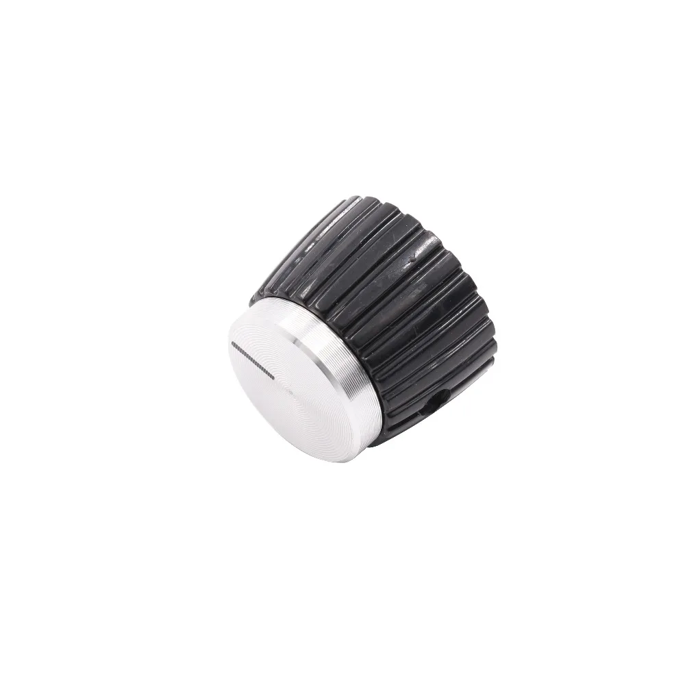 19,5x15,5mm Aluminium Kunststoff Set Pointer Knob Cap Für Marshall Gitarre AMP Wirkung Pedal Overdrive 1/4 "Messing einfügen Schwarz Gold – Detail 11
