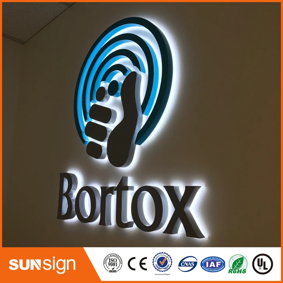 embossing acrylic letter sign,led letters to make signs,diy led backlit channel letter sign