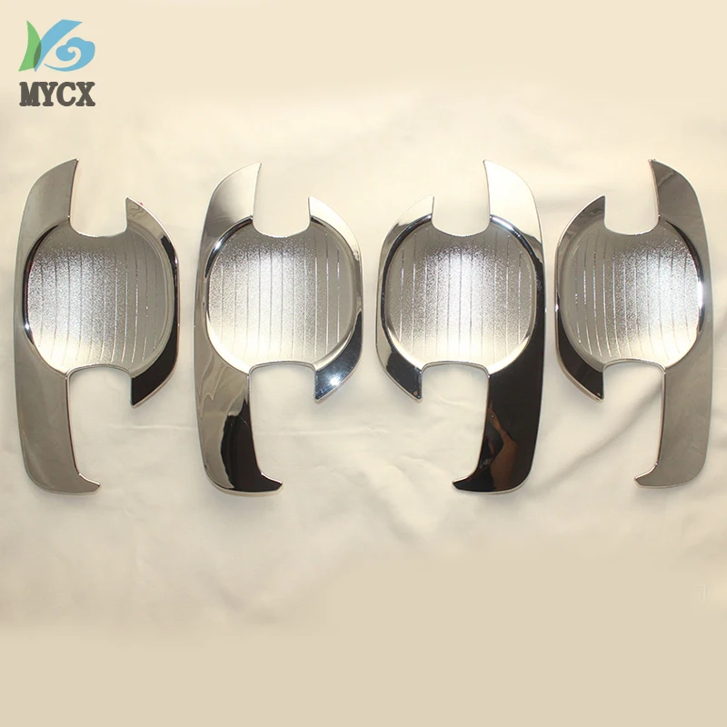 Para Toyota Hilux, accesorios, manija de puerta cromada, cuenco de inserción para Toyota Hilux Vigo 2005 2006 2007 2008 2009-2010, pieza de automóvil
