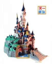 50cm Paris Disneyland 3D Paper Model Sleeping Beauty Castle DIY Handmade Building Paper Model