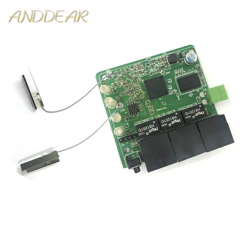 3-poort 10/100 Mbps draadloze Ethernet router module Module Ontwerp Ethernet Router Module voor Ethernet PCBA Boord OEM Moederbord