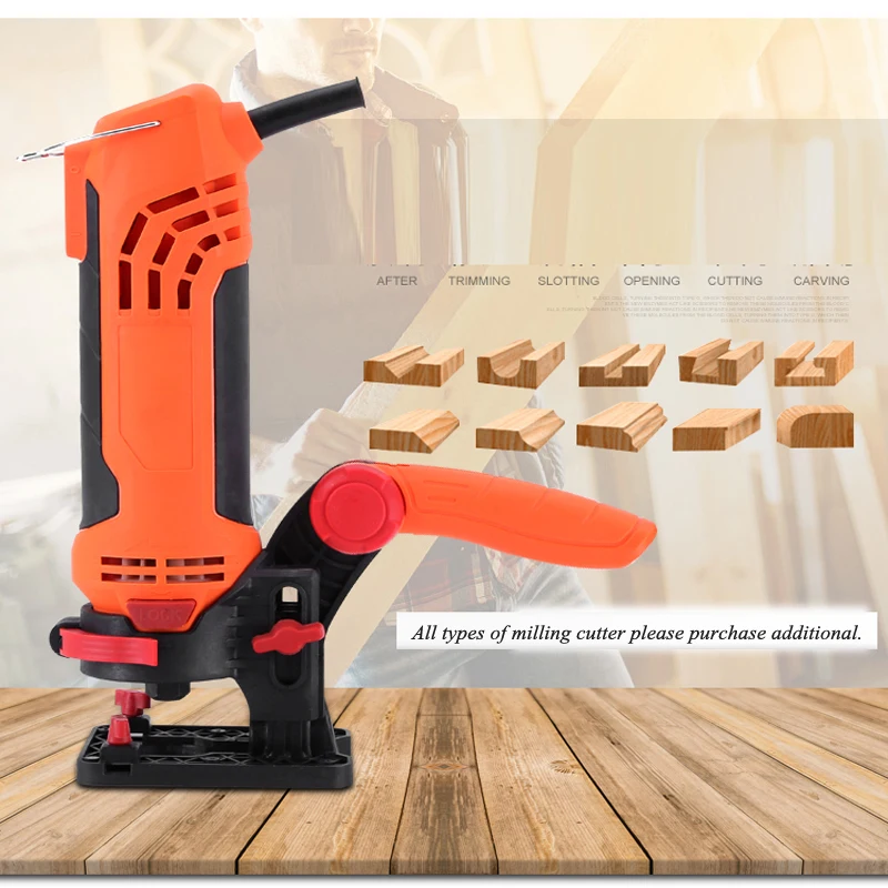 Tondeuse électrique pour le travail du bois, fraiseuse pour le bois, Machine à découper à la main, MK-650D 700W