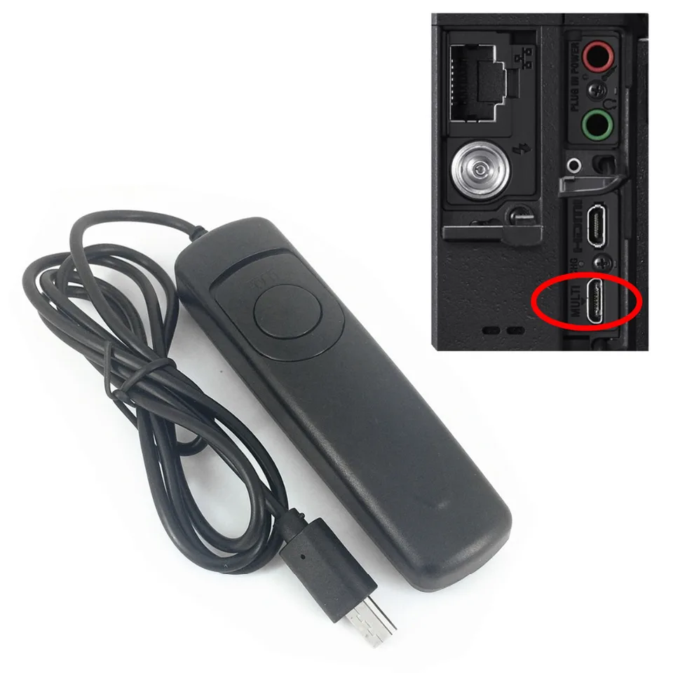 RM-VPR1 원격 셔터 릴리스 케이블 제어, 소니 ZV1 A6600 A6500 A6400 A6300 A1 A9 A7 A7R V A7S II III IV V RX100 M5 VPR1 썸네일 4