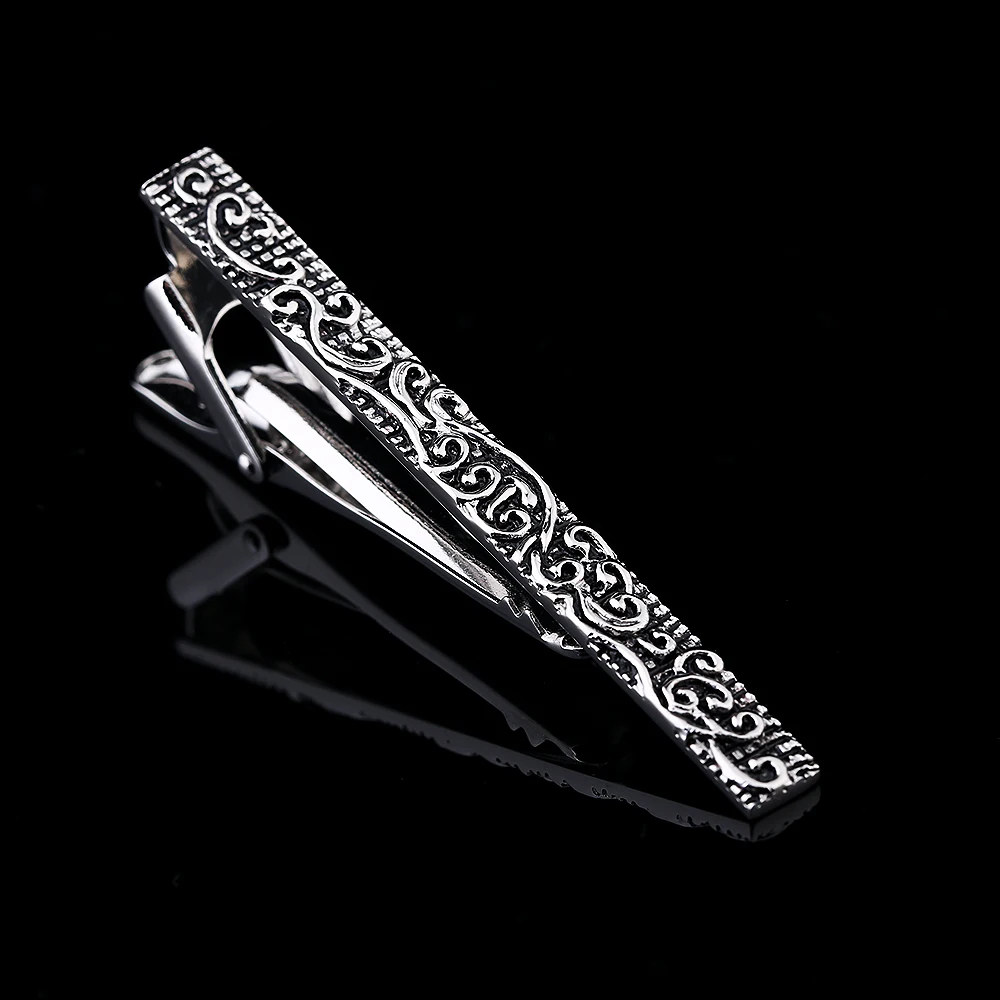 

KFLK quality cufflinks stickpin gift tie pin men black tie clip cufflinks stickpin 2020 new products free shipping