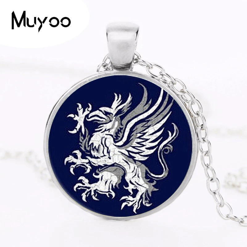 Dragon Age Logo Pendant Necklace Round Handmade Round Fasion Vintage Chain Choker Statement Necklace Women Jewelry HZ1