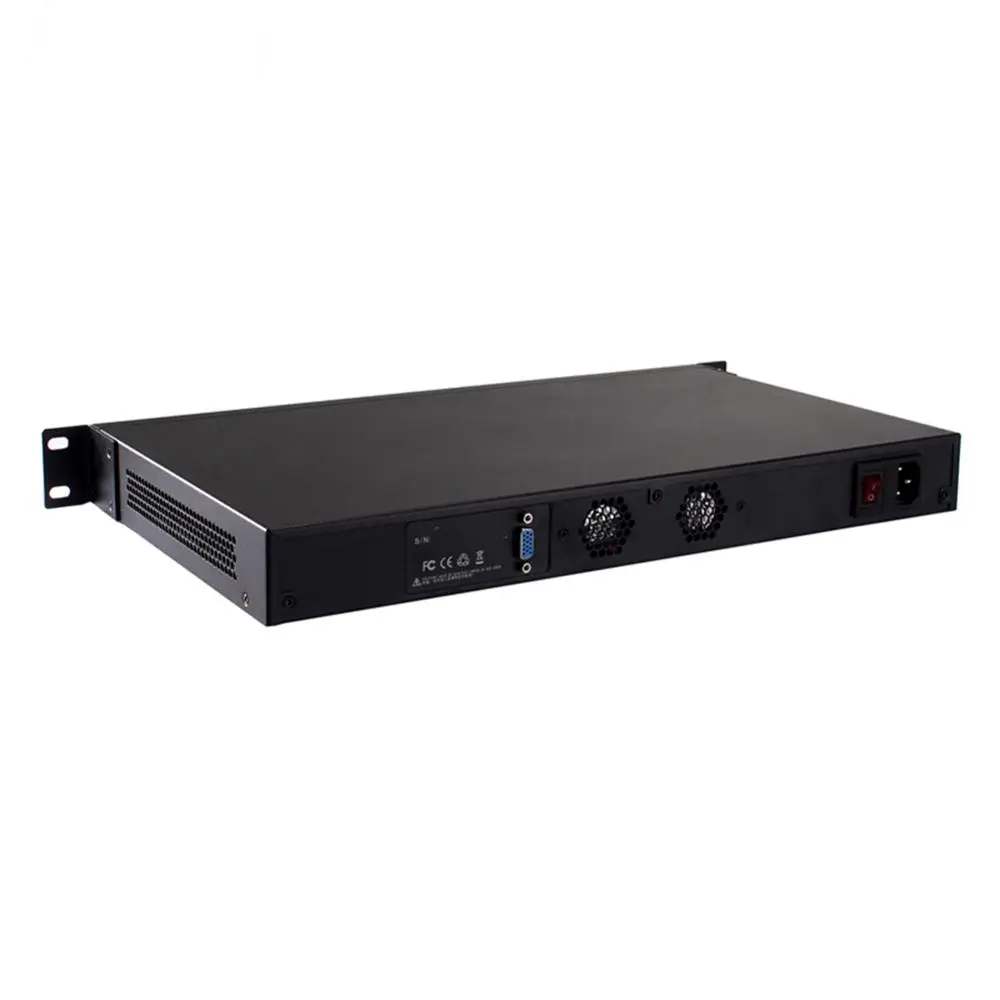 HUNSN 1U Rackmount Firewall, Mikrotik, Pfsense, OPNsense, Intel Core I3/I5/I7, RS07, Netzwerksicherheitsgerät, Router-PC, 8LAN/2SFP