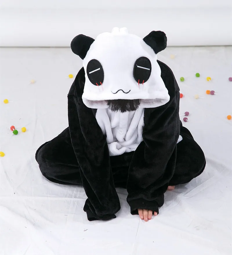 Panda Kigurumi For Children Kids Onesies Pajamas Cosplay Costume Clothing For Halloween Carnival New Year Party