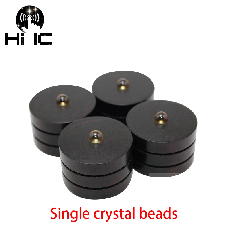 HIFI 오디오 스피커 앰프 섀시 에보니 크리스탈 비즈, 충격 방지 충격 흡수기, 발 패드, 진동 흡수 스탠드