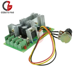 1200W 20A Voltage Regulator PWM DC Motor Speed Controller DC 10V-60V Adjustable Fan Motor Speed Regulator Governer 12V 24V