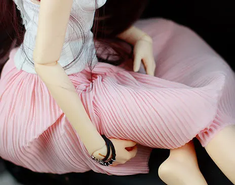 1/3 scale BJD pink Pleated skirt for SD clothes BJD doll accessories,Not included doll,shoes,wig,and other accessories 18D1158