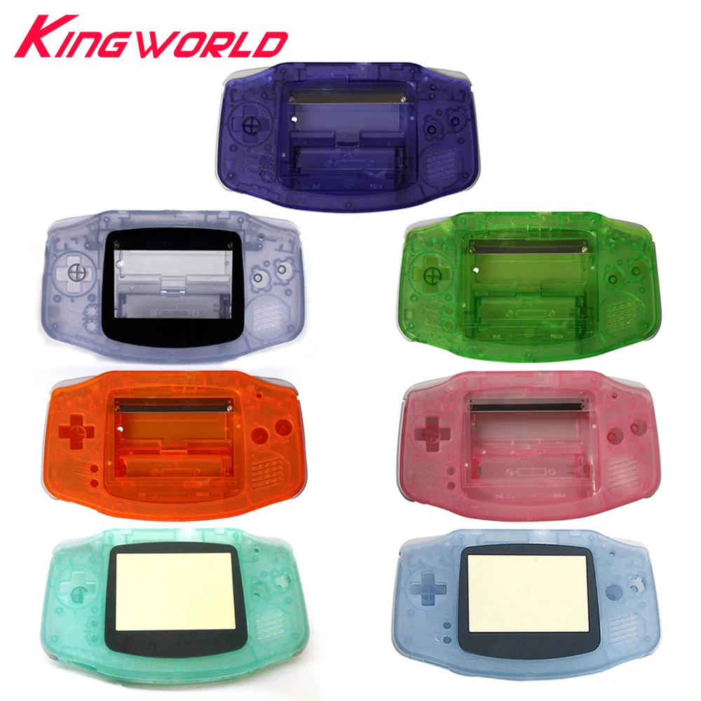 1set High quality Plastic Shell Case Housing Screen Shell For G-ameboy Advance For G-BA Luminous case Cover