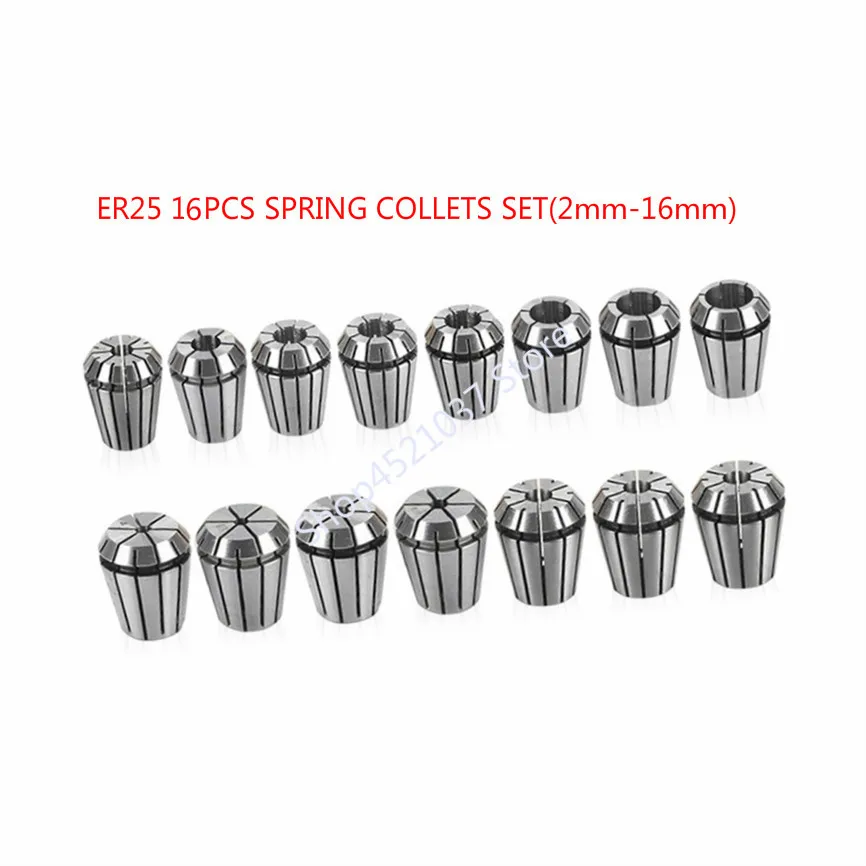 

16PCS/LOT ER25 SPRING COLLETS SET 2-16mm ER25 Collet