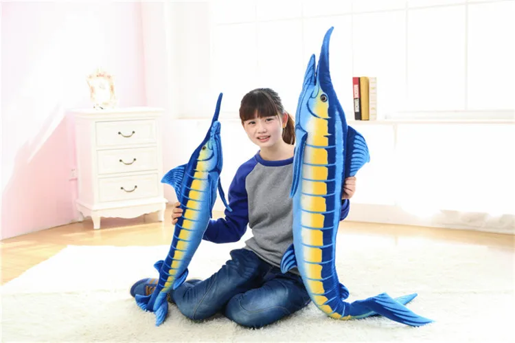 青いマグロのぬいぐるみ,枕,誕生日プレゼント,高品質の商品,シミュレーション,b4919