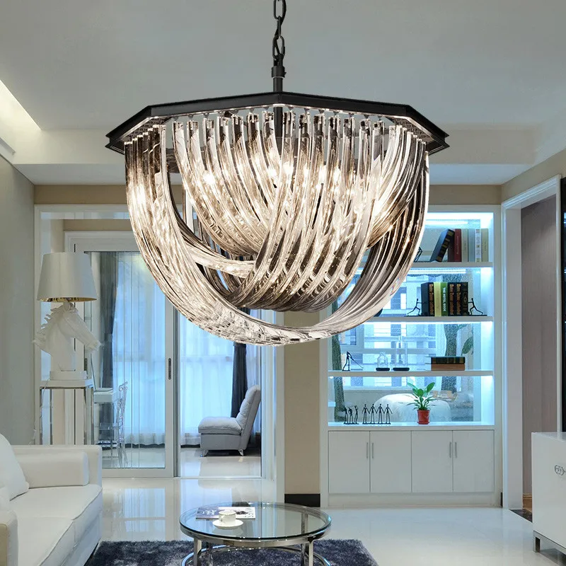 American Black Metal E14 LED Pendant Lights Retro