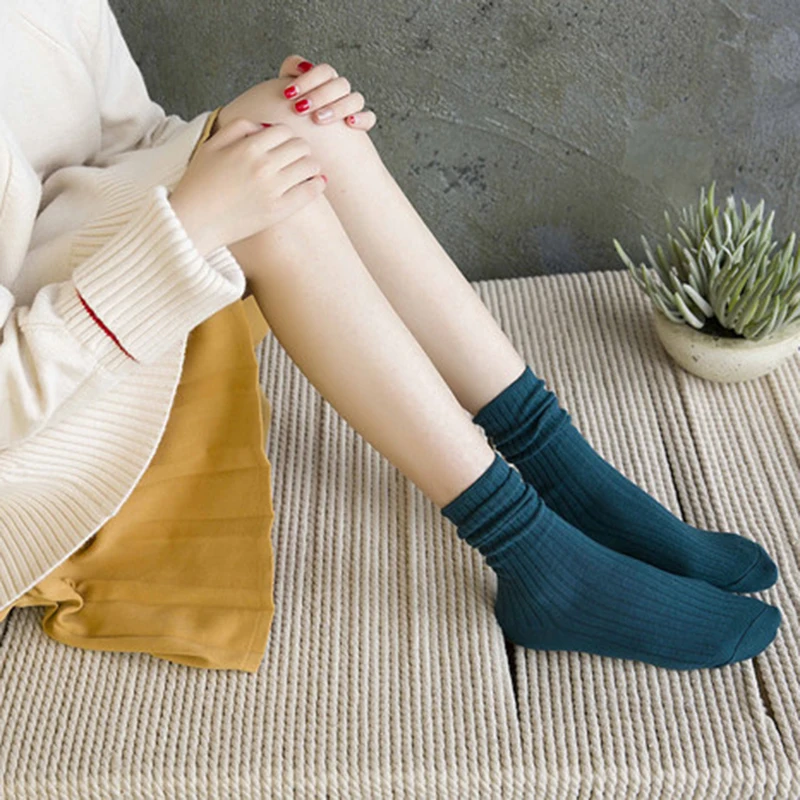 Calcetines divertidos de algodón para mujer, calcetín de punto, estilo japonés, Kawaii, para estudiantes