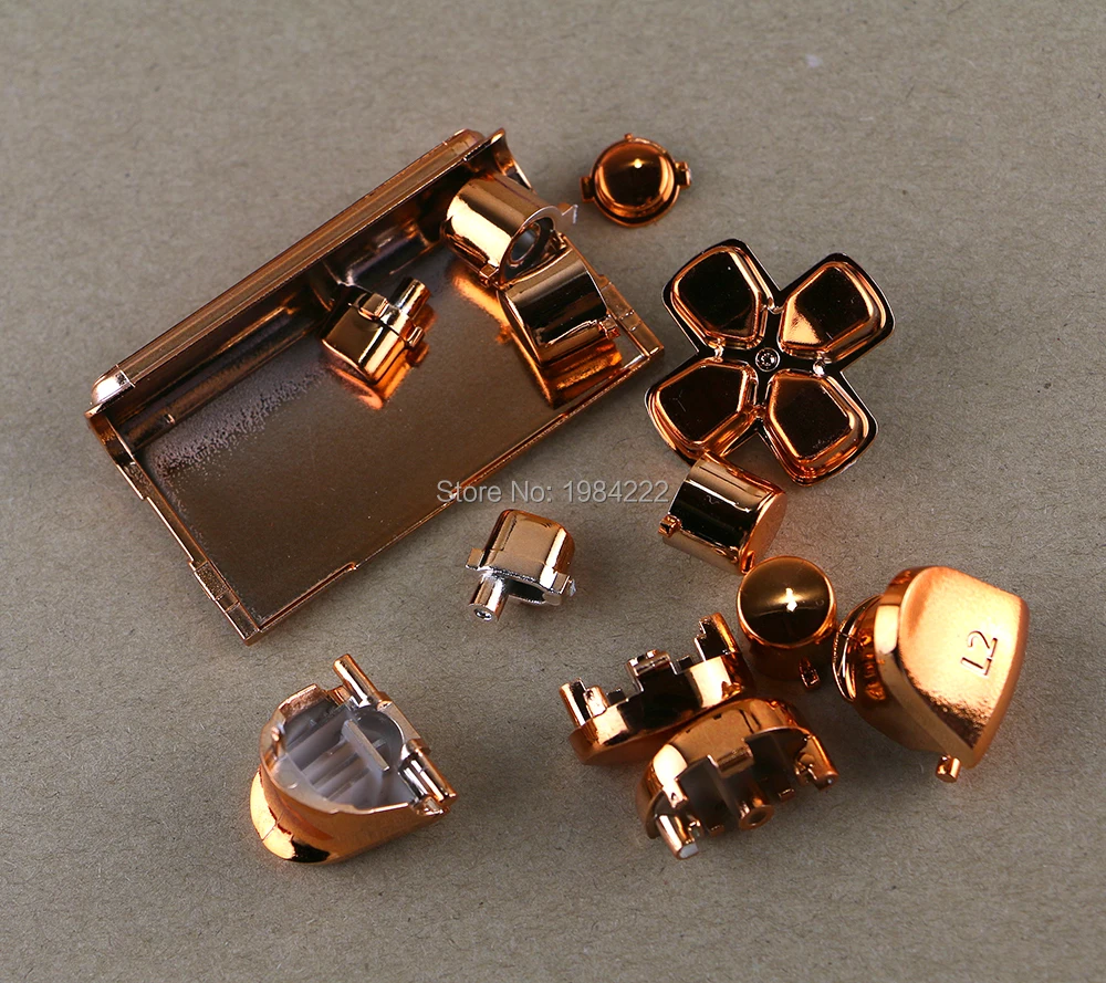 OCGAME 2 مجموعات/وحدة أزرار كاملة Mod مجموعة كروم ل بلاي ستيشن 4 PS4 تحكم المقود لعبة فيديو 8 ألوان