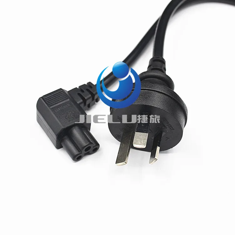 1 PCS,Australia right angled plug to IEC 320 C5 3pin Micky power lead cable 1m,