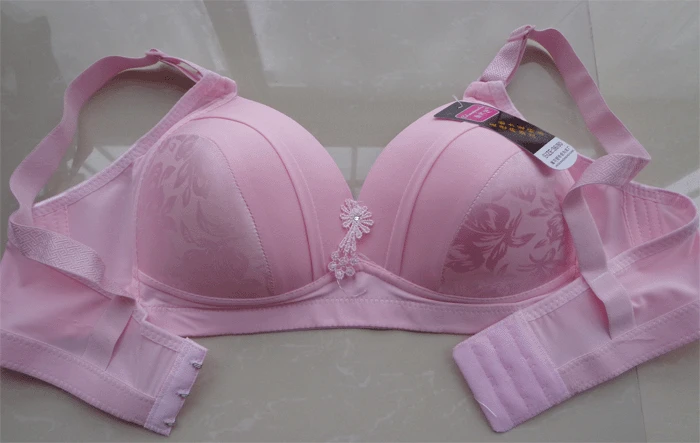 

34 36 38 40 42 B C D cup bra Extra large cup thin wireless underwear bra rough shoulder strap holder female bra thin shaping C05