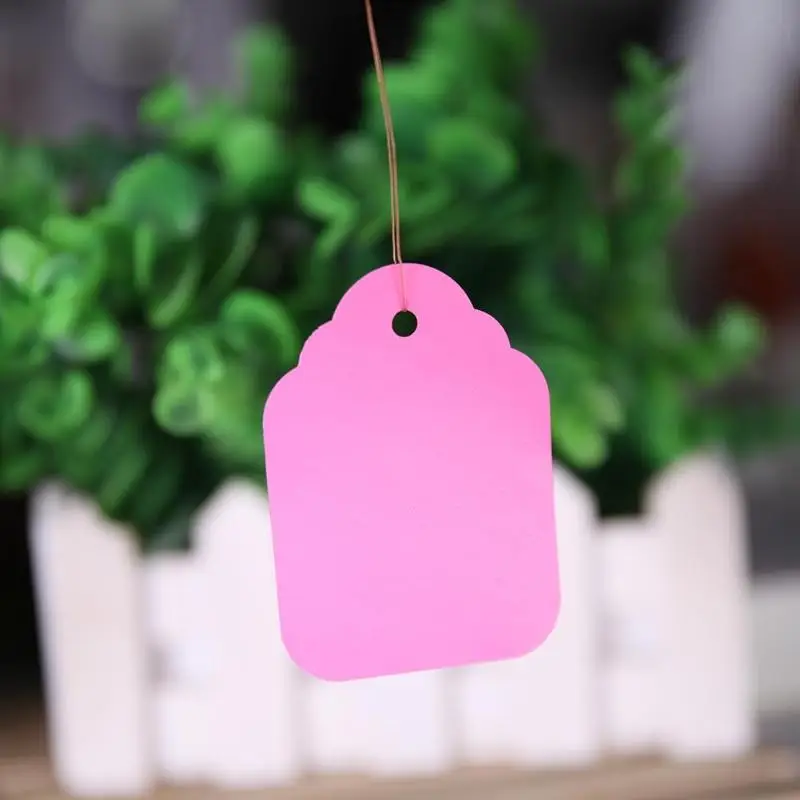 プラスチック製の植物ラベル100個,3.6x2.5cm,吊り下げ,庭の植木鉢,赤ちゃん用,再利用可能なプランター,ラベルマーカー