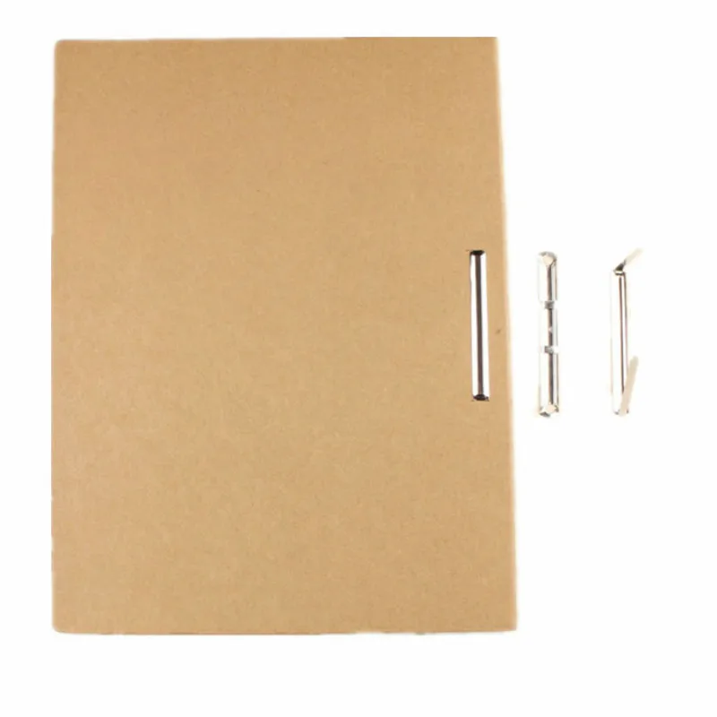5 pcs 235X315X10MM Kraft Two Hole A4 Paper Capa-citor Punch Folder Environmental Protection Chuck Data Mix Customized Printing