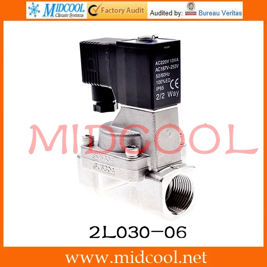 

Original AirTAC Fluid control valve(2/2 way) 2L Series (Direct-acting and normally closed) 2L Series 2L030-06