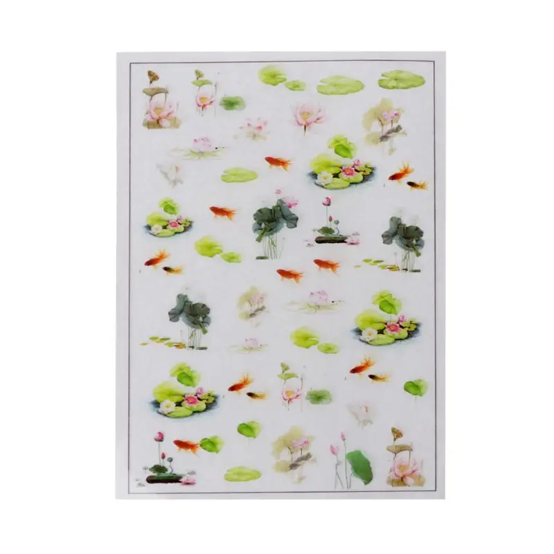 Goldfish Clear Film Sticker for Resin Epoxy Resin Supplies Resin Filler Sticker DIY Micro Landscape Scrapbooking Sticker