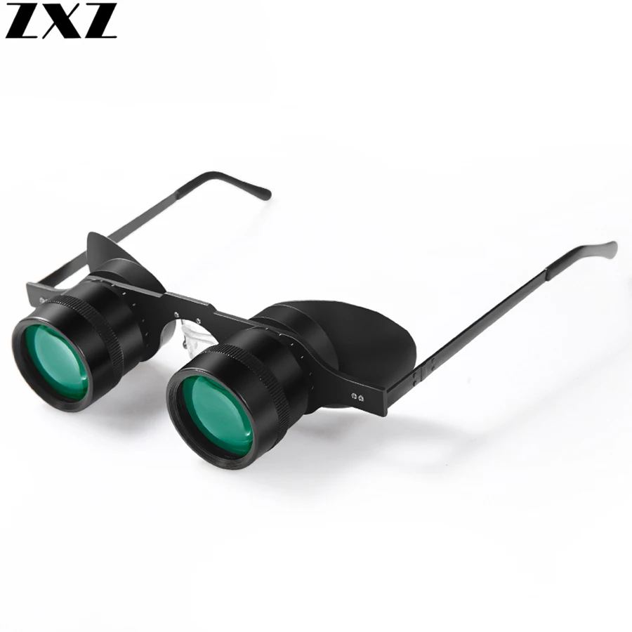 Professional HD 10x Zoom Glasses Low Light Level Ultralight Green Film Fishing Telescope Sunglasses Outdoor Glass