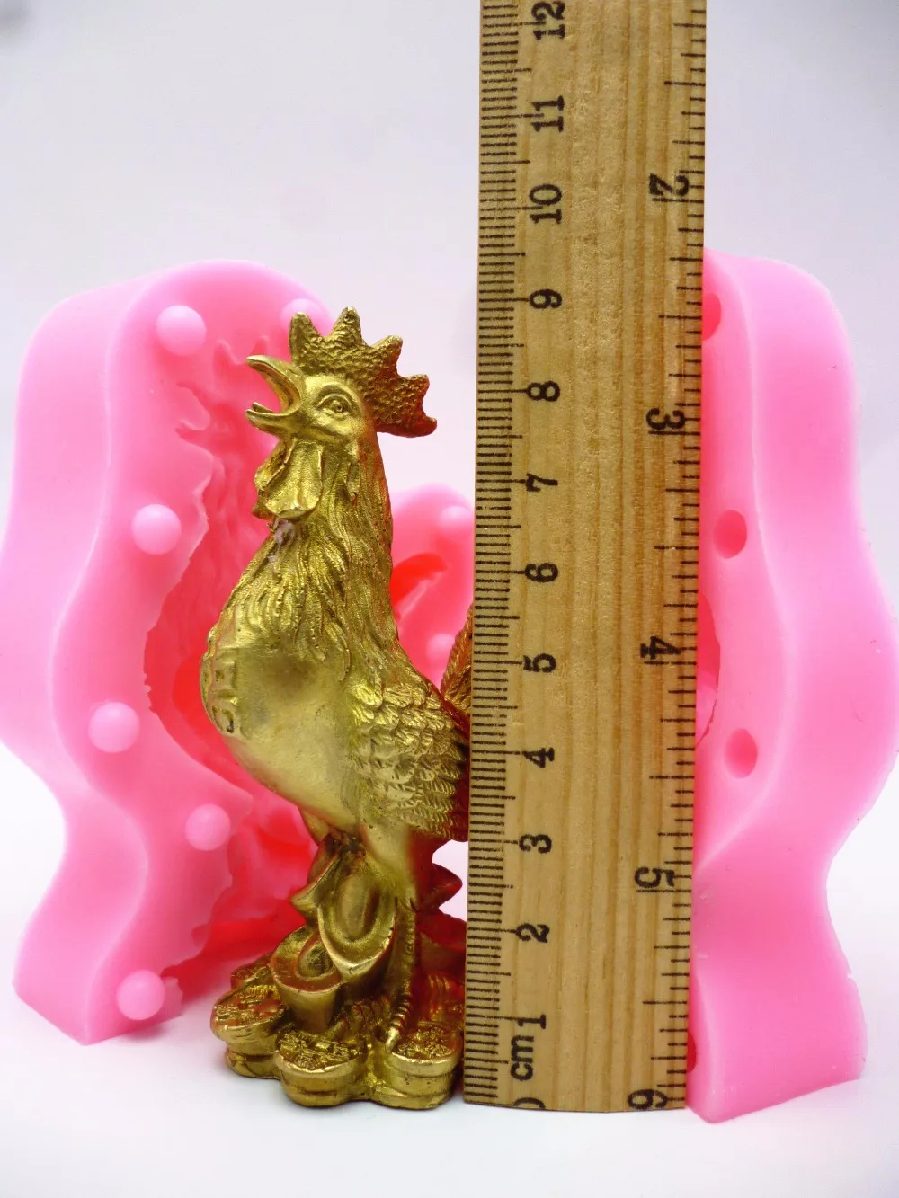 Silicone Mold Large 3D Rooster Flexible Silicone DIY Handicraft Soap Candle Mold Interior Decoration Tools