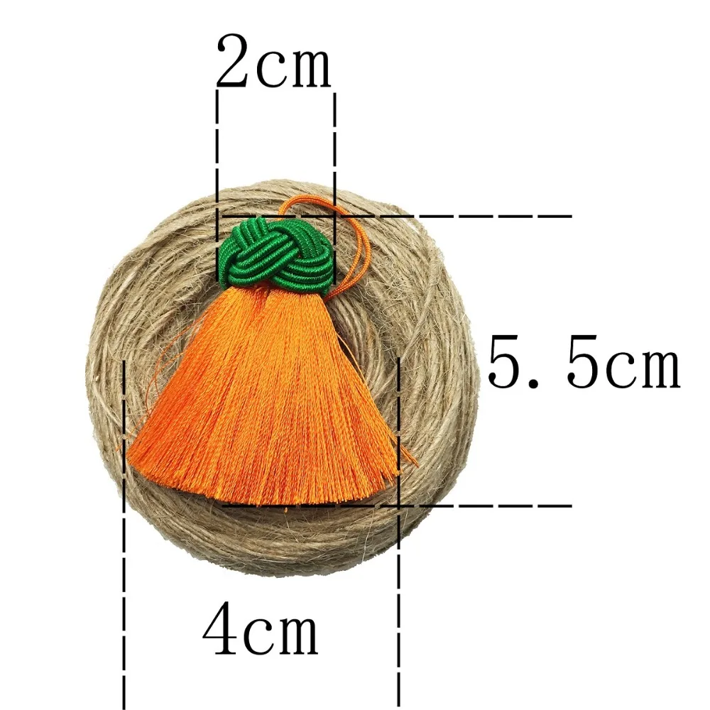 CHENGRUI L180, 5,5 cm, flecos, borla de seda, adorno de flecos, borla para prendas, flecos para cortina, borla artesanal, artículos para el hogar, 2 unids/bolsa