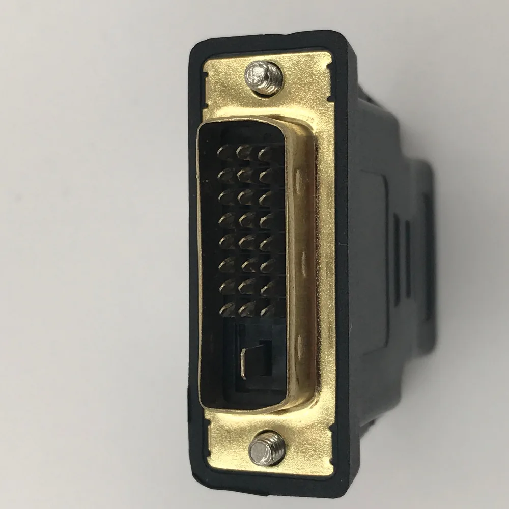 Adaptador DVI 24 + 1 a HDVT, convertidor DVI macho a hembra Compatible con HDMI para HDTV, soporte chapado en oro, 1080p, alta calidad, 1 unidad