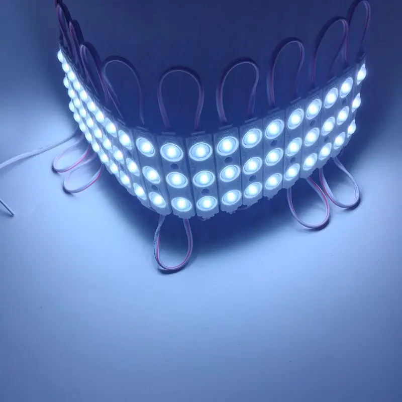 Nieuwe Ultra Helderheid 200 Stks/partij 2835 3LED Injectie Led Module, 12 V, 1.5 W, Met Lens, waterdichte IP65, Aluminium Substraat Led Module