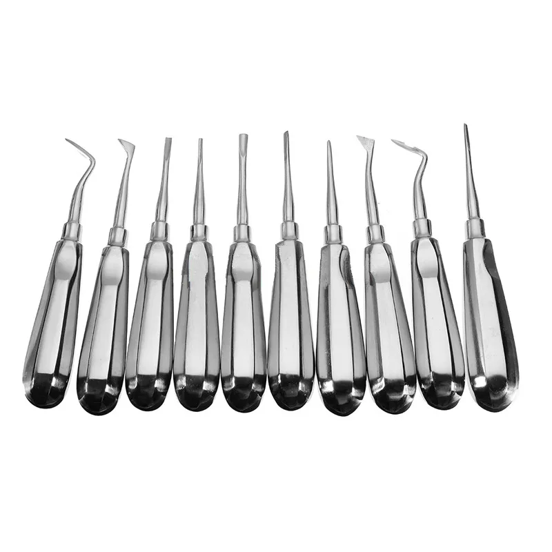 10Pcs Edelstahl Dental Kieferorthopädische Wurzel Aufzug Kopf Curved Stift Werkzeug Zahnmedizin Zahnarzt Instrument Zähne Bleaching Gerät – Detail 2