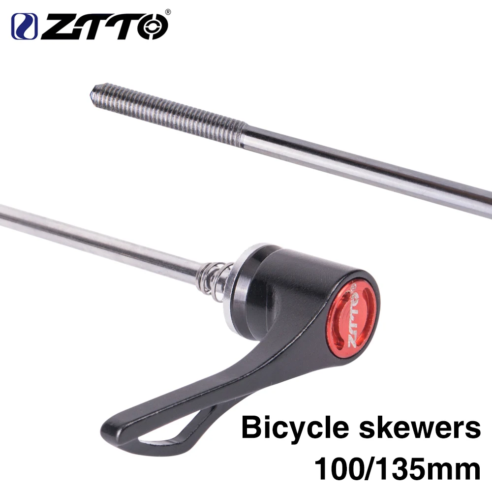 ZTTO 1 Pair Reliable Axle Bicycle Parts MTB Road Bike Bicycle Screw Skewers 9MM 5MM Quick Release Skewer 100 135 Reliable Axle