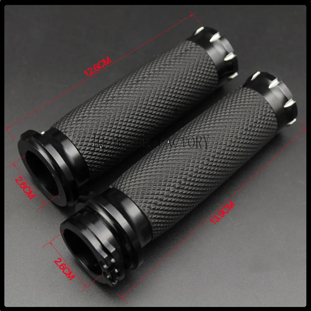 New Motorcycle Grips Handle Black CNC 1