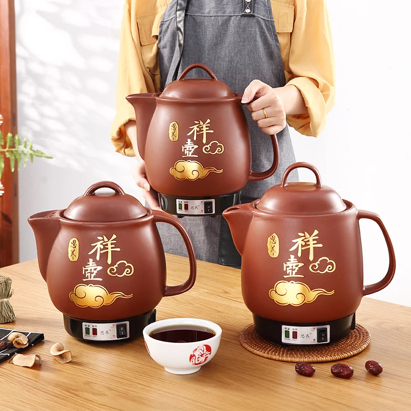 220 V อัตโนมัติจีน Stewing หม้อ 3L/4L/5L เซรามิค Decocting สมุนไพรยาหม้อหุงข้าวไฟฟ้ากาต้มน้ำ