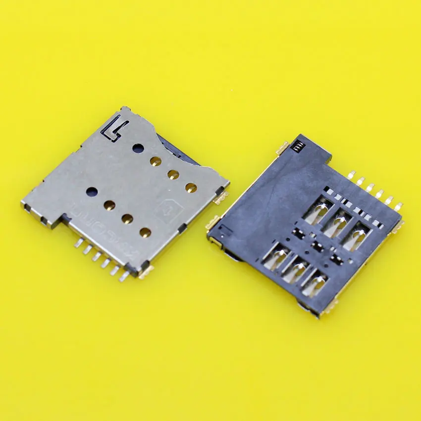 cltgxdd KA-179   Real high quality 6pin push micro sim card socket holder slot replacement connector