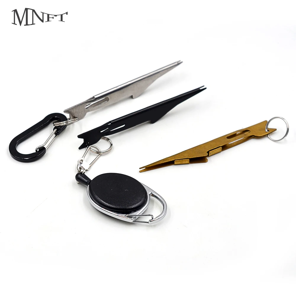 أداة ربط بعقدة أظافر سريعة لصيد الأسماك من MNFT ومنظف عين بخطاف 2 في 1 ملحقات صيد السمك مع ضام زنجر