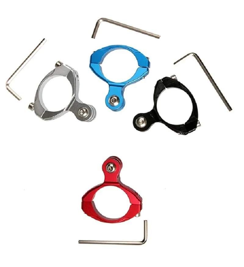 Clownfish-자전거 자전거 오토바이 마운트 홀더, GoPro Hero 11 9765 Xiaomi yi Mijia 4K SJCAM SJ4000 H9 카메라 알루미늄 삼각대