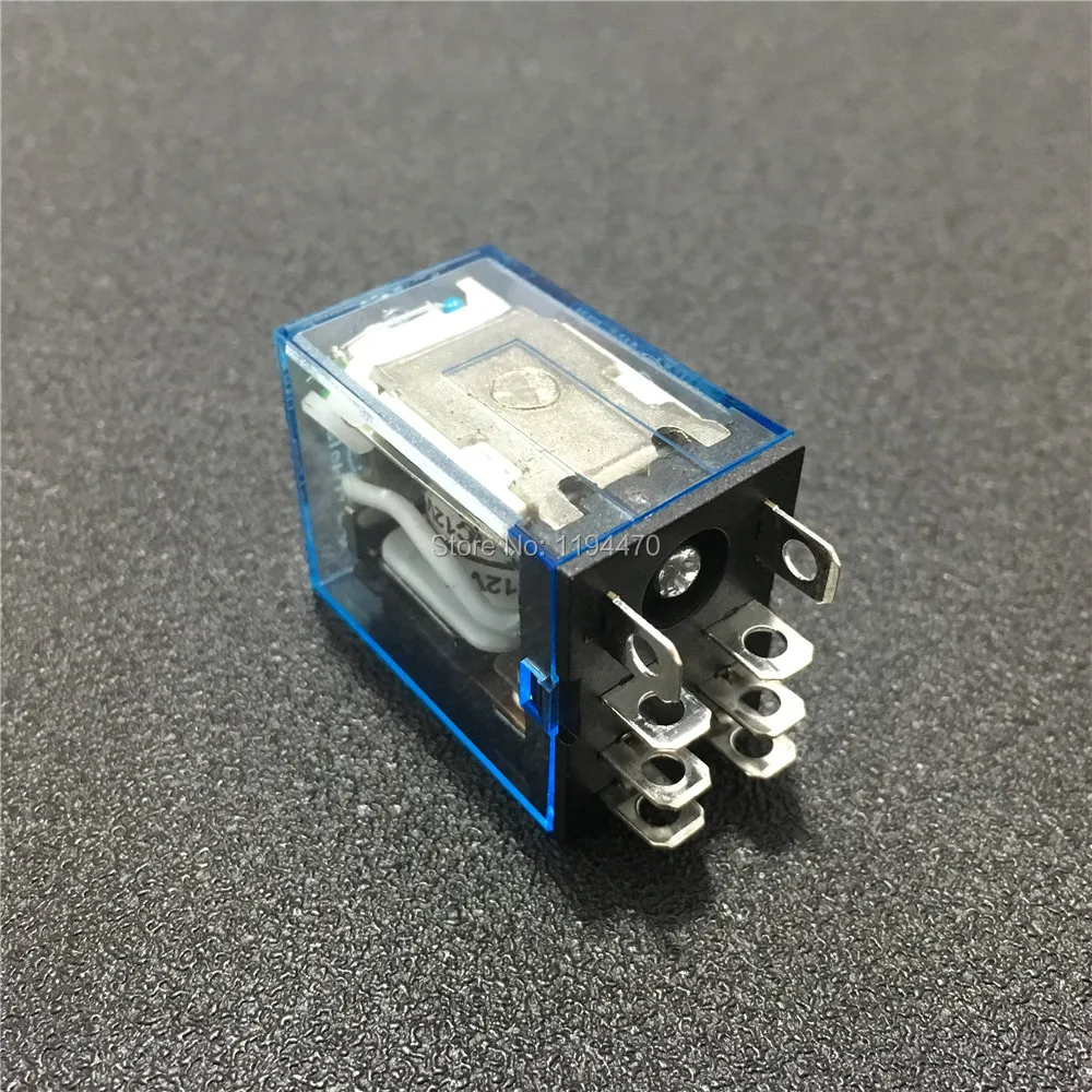 10pcs LY2NJ DC 12V 24V 110V 220V AC Coil Power Relay Mini Electromagnetic Relay 8 Pins DPDT 2NO 2NC 10A LY2N-J HH62P JQX-13F LY2